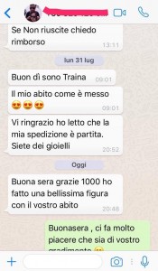 recensioni spose che hanno acquistato online