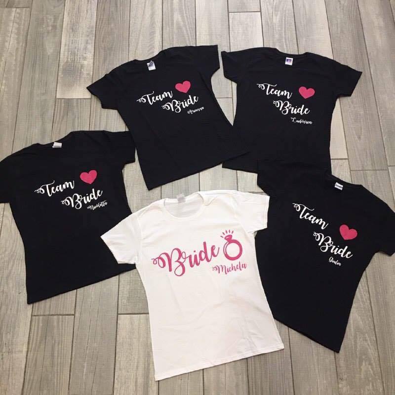 T-Shirt Addio Al Nubilato Mr. Gadgets – #TEAMNUBILATO Per Amiche Della Sposa, Taglia S, Gadget Divertente