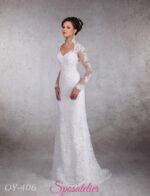 abito da sposa sirena schiena scoperta