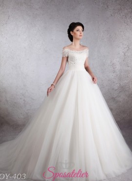 abiti da sposa a nuvola da principessa in tulle modelli 2018