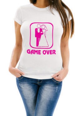 maglietta addio al nubilato matrimonio game over