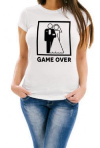 maglietta addio al nubilato matrimonio game over