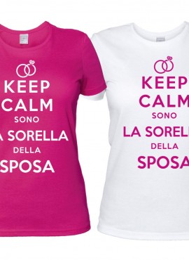 magliette addio al nubilato sorella della sposa