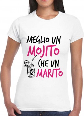 maglietta stampata meglio un mojito che un marito
