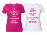 t shirt addio al nubilato testimone della sposa