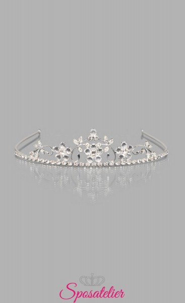 diadema sposa con punti luce vendita online collezione 2018