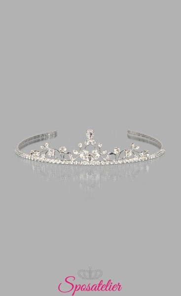 tiara sposa per acconciatura vendita online collezione 2018