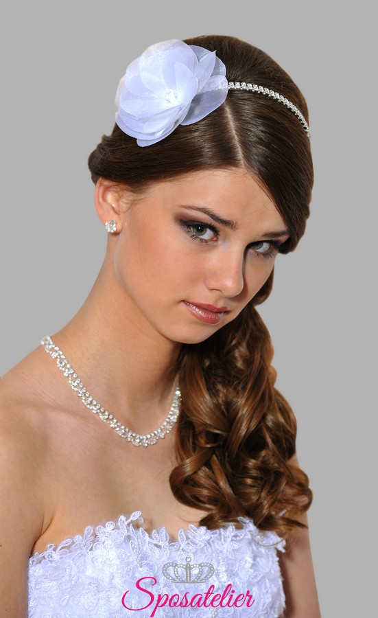 fascia per capelli sposa