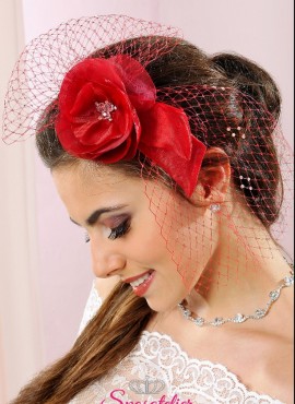 veletta per capelli sposa colorata avorio bianca nera o vinaccia