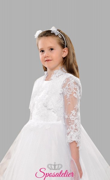 coprispalle ricamato in pizzo per bambina economico online