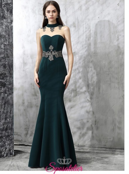 abito da cerimonia economici vendita online verde elegante