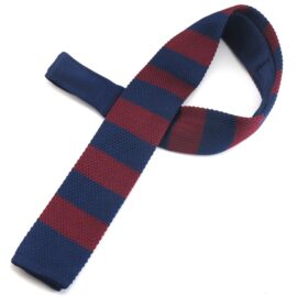 cravatta blue bordeaux maglia