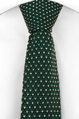 cravatta verde tessuto tricot