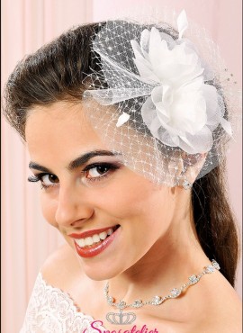 Fermacapelli per acconciatura sposa online in organza