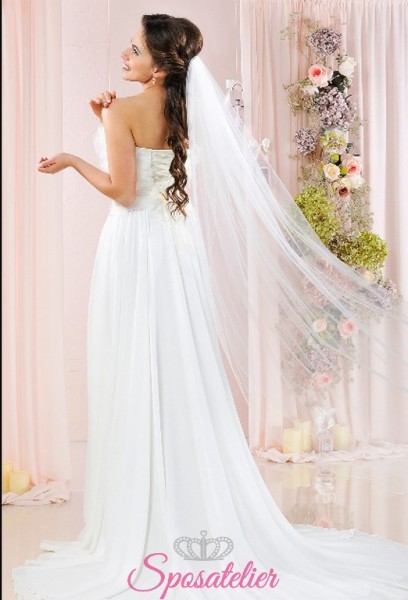 Velo sposa online lungo in tulle diamond firmato