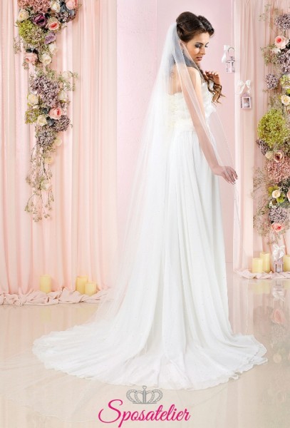 velo sposa lungo on line in tulle diamond bianco o avorio