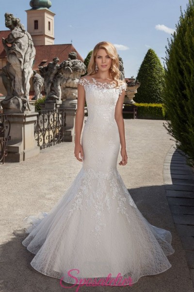 vestiti da sposa  sirena particolare in pizzo economici online