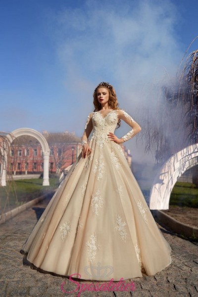 GALICIA – abiti da sposa colorato con applicazioni di pizzo online