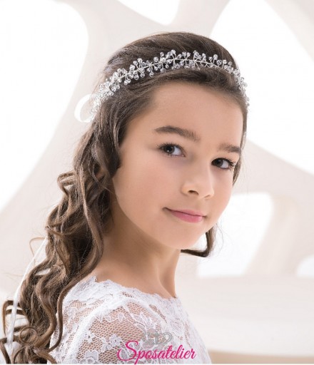 coroncine prima comunione bambina con strass vendita online