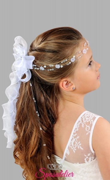coroncine per capelli prima comunione con strass e perline vendita online