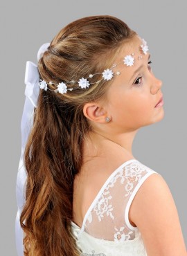coroncine per capelli prima comunione con fiori e perline vendita online