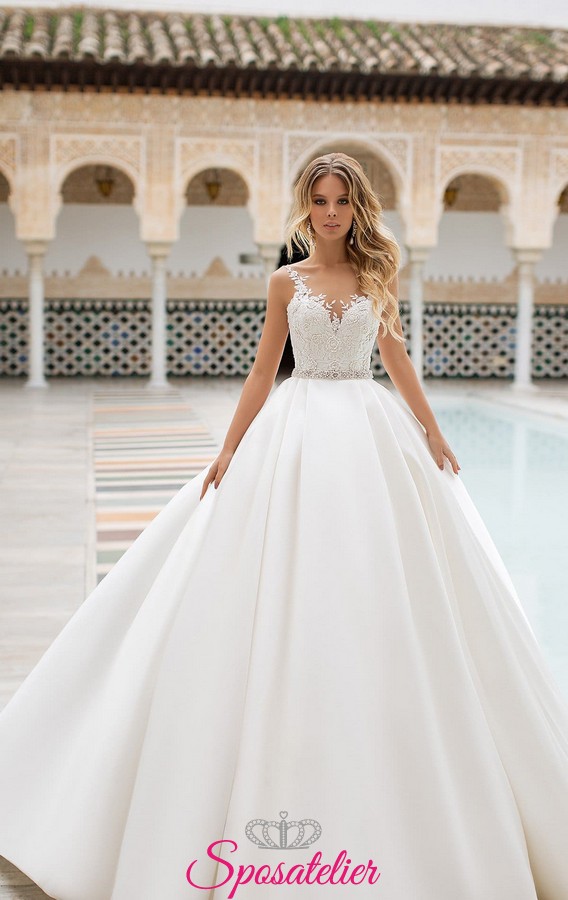 Abiti Da Sposa Da Principessa Con Gonna Ampia E Corpetto Di Pizzo Collezione 19sposatelier