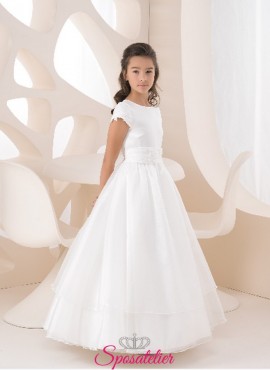 abiti prima comunione bambina Color avorio personalizzato vendita online