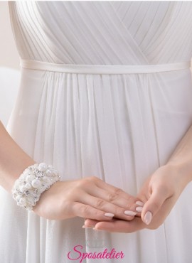 bracciale da sposa con perline e strass vendita online collezione 2019