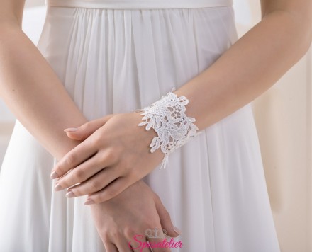 Polsini da sposa di tendenza economici online ricamati in pizzo