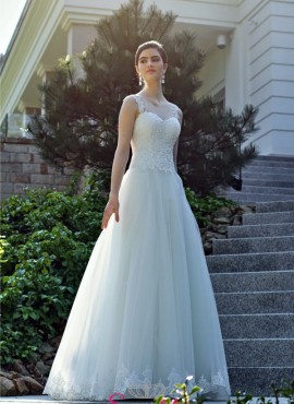 abiti da sposa 2019 scontato con gonna svasata