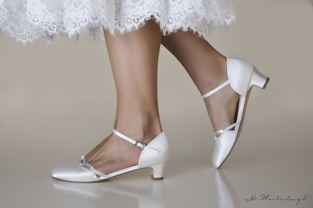 Scarpe sposa on line economiche 2019 colore avorio tacco basso 4 cm