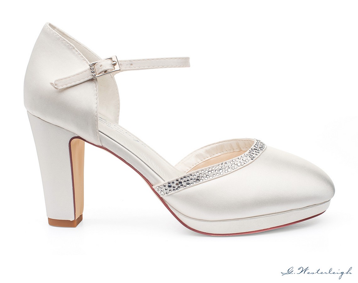 scarpe da sposa tacco largo on line 10 cm collezione ...