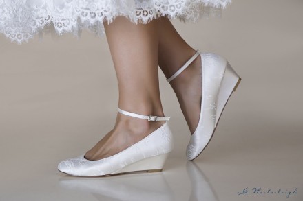 scarpe da sposa con zeppa tacco 5 nuova  collezione 2019