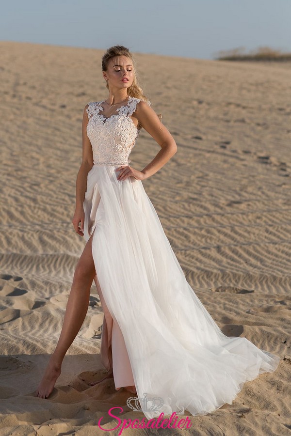 Abiti Da Sposa Matrimonio In Spiaggia Vendita Online Con Spaccosposatelier