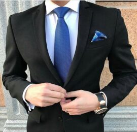 cravatta blu classica elegante
