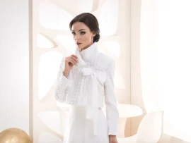 Giacca da sposa invernale con maniche lunghe