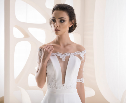 coprispalle sposa semplice modello B108 Ti