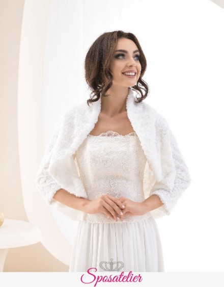 pelliccia ecologica sposa invernale vendita online collezione 2023