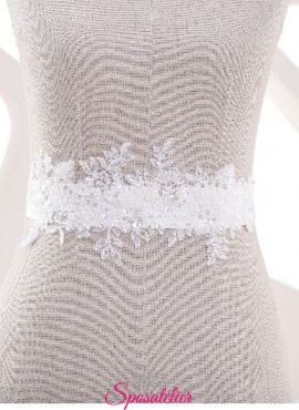 Cintura con applicazioni di pizzo per abiti da sposa 2019 nuova collezione online