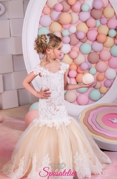 ISOTTA – abiti prima comunione bambina modello a sirena