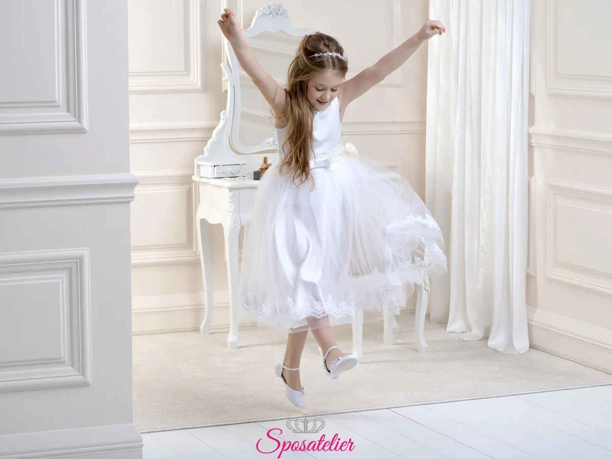 abiti prima comunione bambina bianco o avorio collezione 2019
