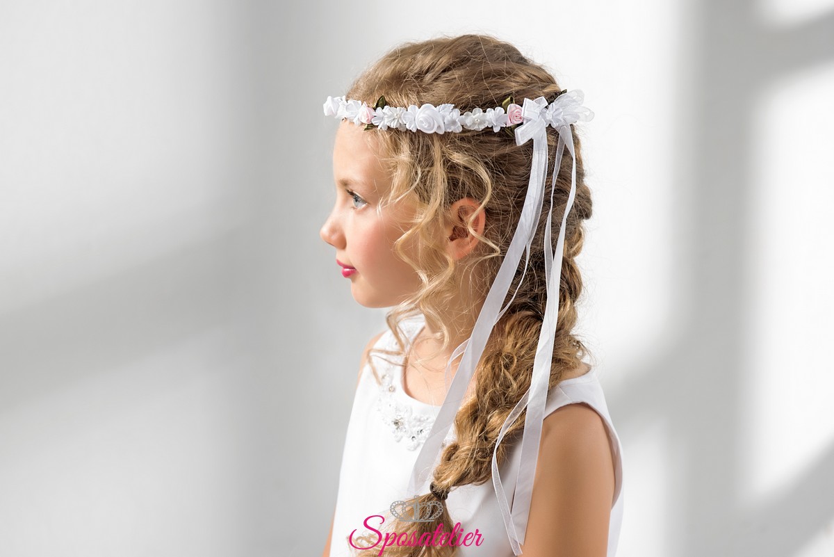 coroncina fiori bambina prima comunione vendita online collezione 2019