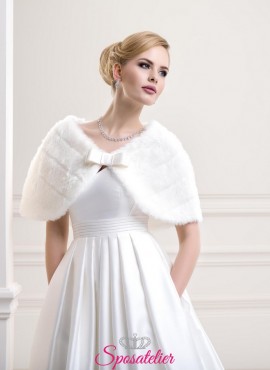 Coprispalle sposa di pelliccia nuova collezione vendita online