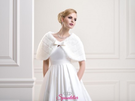 Coprispalle sposa di pelliccia nuova collezione vendita online