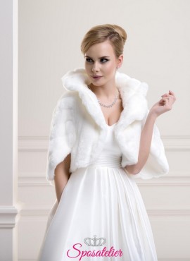 bolero di pelliccia sposa nuova collezione vendita online