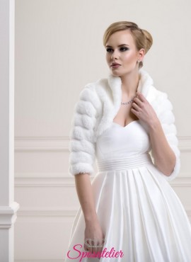 Coprispalle di pelliccia per matrimonio invernale nuova collezione 2019