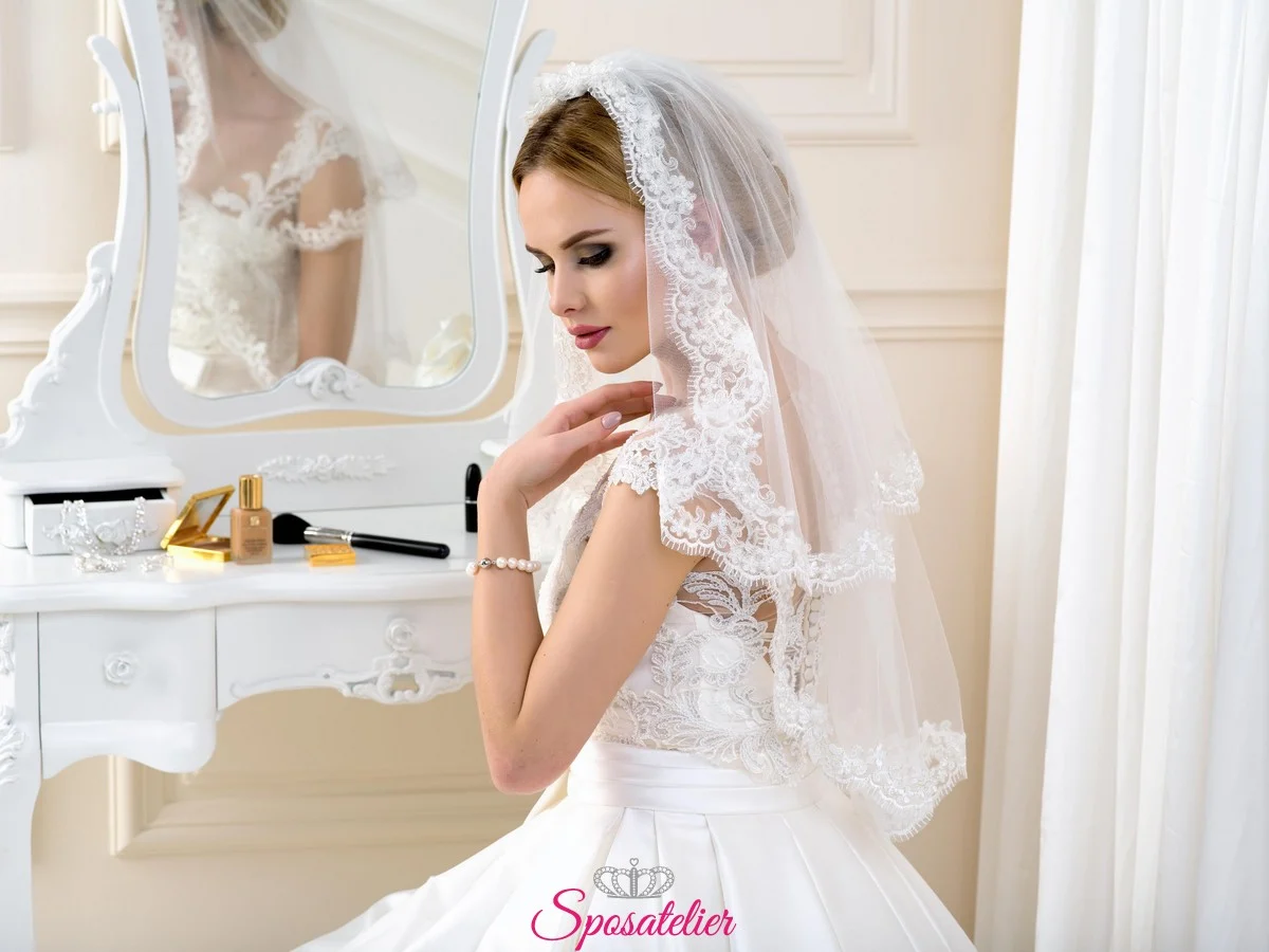 Lacey Bell Lace Veil LV-23-P