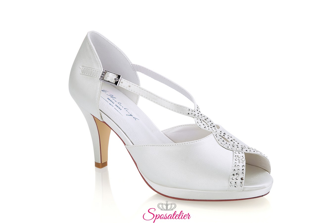 scarpe sposa tacco 8