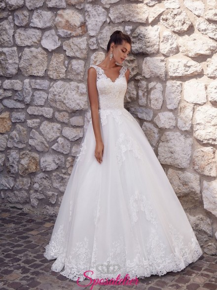 Georginae -abito da sposa principessa realizzato in pizzo