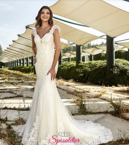 Felicella – abito da sposa a sirena in pizzo delicato